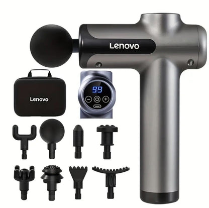 Lenovo Deep Relief Massage Gun – Quiet, Powerful & Portable Muscle Recovery Device