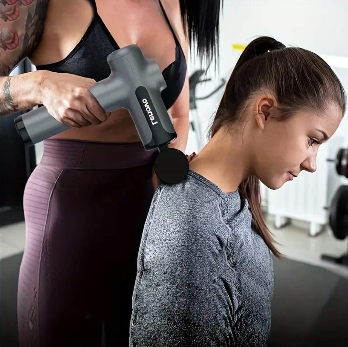 Lenovo Deep Relief Massage Gun – Quiet, Powerful & Portable Muscle Recovery Device
