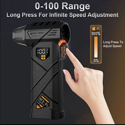XZXY HFX-01 Turbo Air Duster – 150,000RPM Cordless Power Cleaner with LED Display & Dual Battery