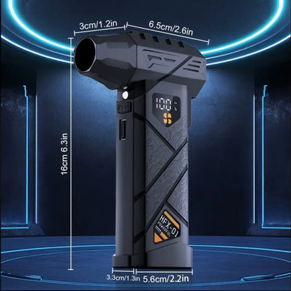 XZXY HFX-01 Turbo Air Duster – 150,000RPM Cordless Power Cleaner with LED Display & Dual Battery