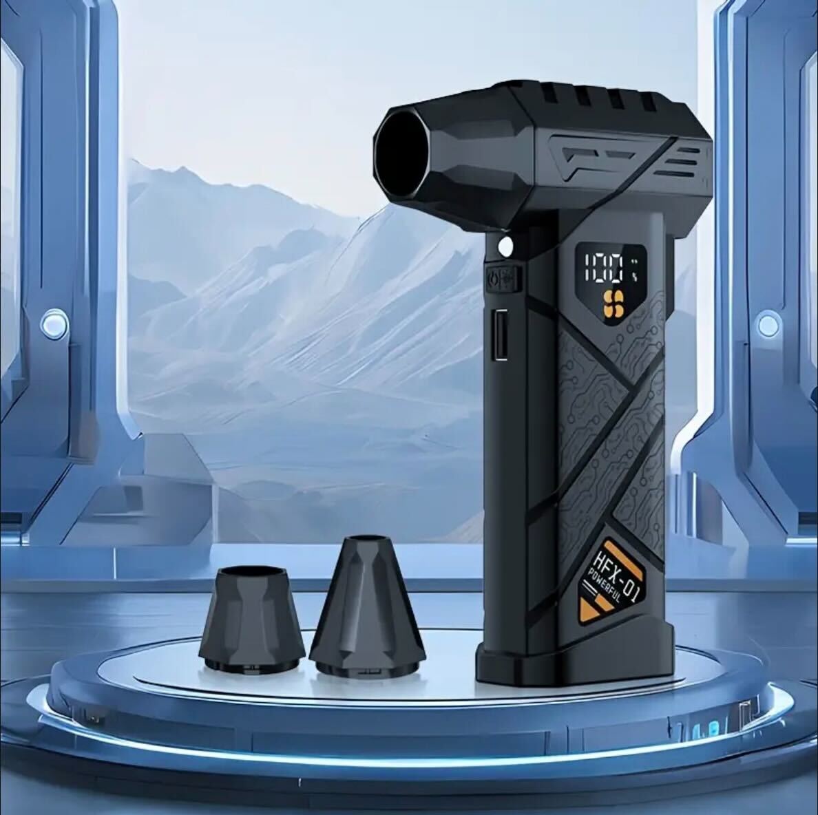 XZXY HFX-01 Turbo Air Duster – 150,000RPM Cordless Power Cleaner with LED Display & Dual Battery