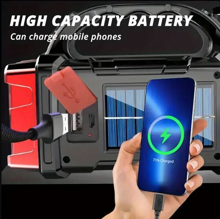 All-in-One Solar Light & Powerbank – For Camping, Loadshedding & More